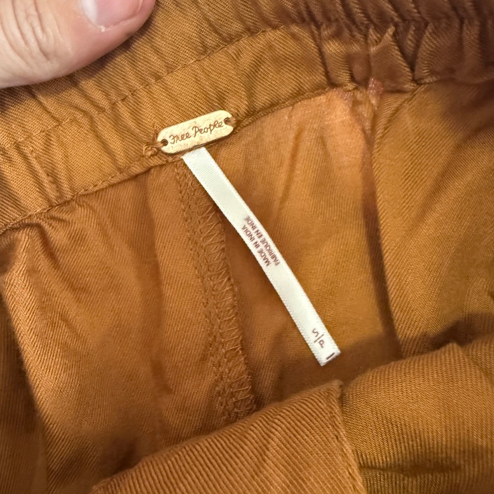 Free People Womens Rust Brown Lyocell Cargo Jogger Pants OB1722209 Size L - Picture 5 of 10